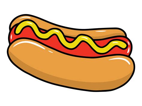 Hot Dog fast food clipart Illustration 24277065 Vector Art at Vecteezy