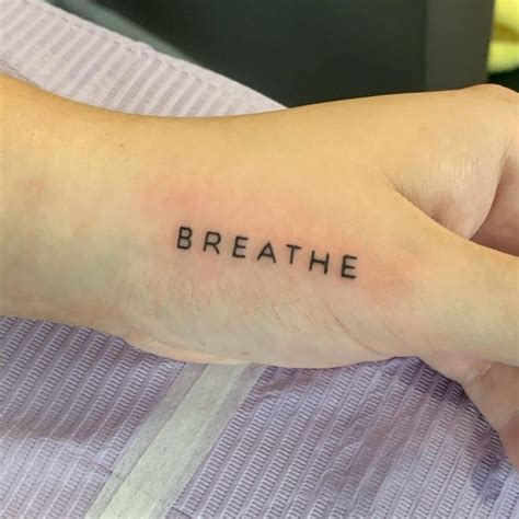 Inspiring Breathe Tattoo Ideas for Inner Peace