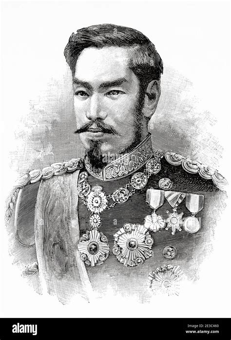 Emperor meiji portrait hi-res stock photography and images - Alamy