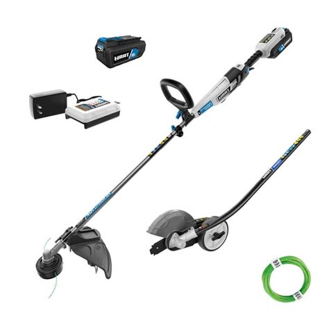 HART 40-Volt Cordless Attachment Capable 15-inch String Trimmer Kit ...