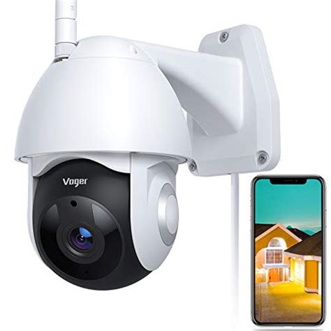 Security Camera Outdoor, Voger 360° View WiFi Home Security Camera ...