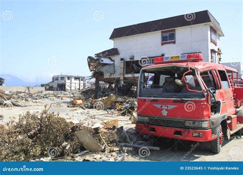 The Great East Japan Earthquake Editorial Image - Image of city ...