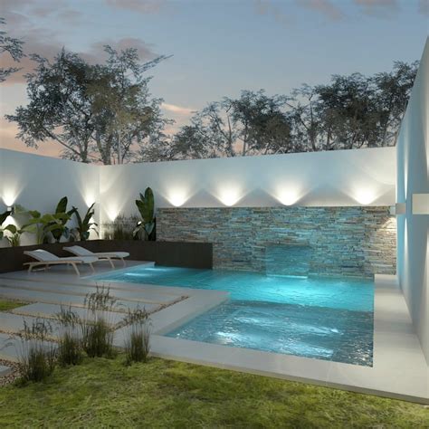 Diseño de patios pequeños con piscina | homify | Diseño de patio ...