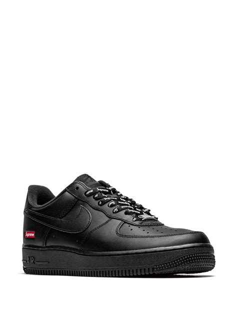 Nike x Supreme Air Force 1 Low "Mini Box Logo Black" Sneakers | Black ...