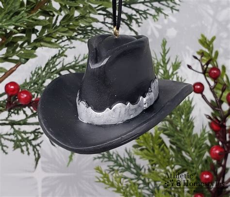 Cowboy Hat Ornament / Cowgirl Christmas Ornament / Horse Lover - Etsy