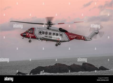 HM Coastguard Search & Rescue Helicopter Stock Photo - Alamy