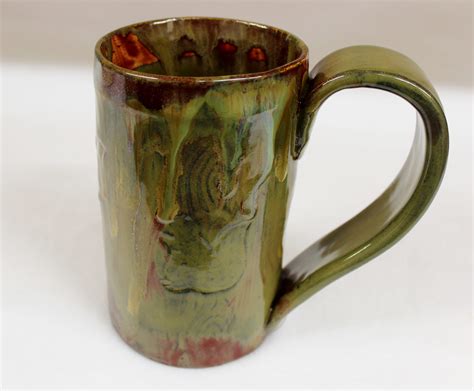 Copper Green Forest Squirrel Man’s Mug, 24 oz. Extra Large Coffee Mug | Wild Crow Farm