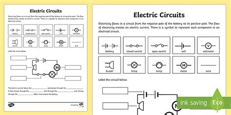 Grade 11 Electric Circuits Worksheet Pdf