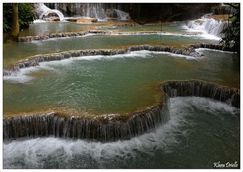 Kuang si falls by KlaraDrielle on DeviantArt