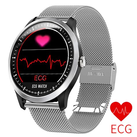 ECG PPG Smart Watch Men Women Electrocardiograph Display Heart Rate Monitor Blood Pressure ...