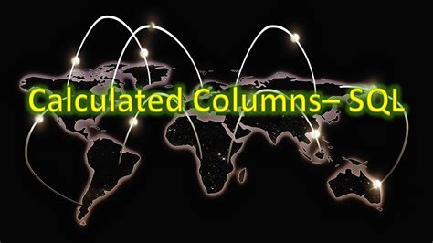 SQL Calculated Columns Tutorial And Examples for Beginners - YouTube