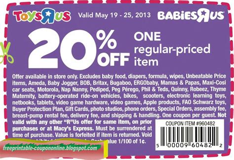 Printable Coupons 2018: Babies R Us Coupons