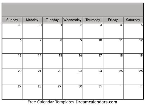 Blank Calendar - Printable Blank Calendar 2024