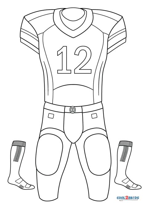 Free Printable Football Jersey Coloring Pages For Kids