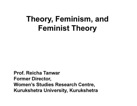 Feminist theory - Sociology 3 notes to propel you to attain excellent ...