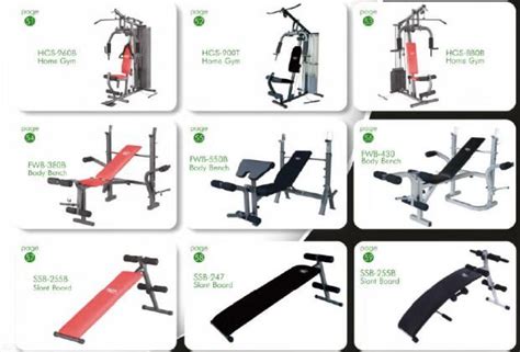 Types of Gym Equipment Names Pictures and How to use