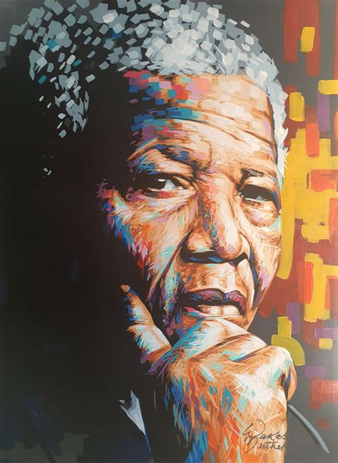 Wakaba Mutheki – Sold 005 “Madiba” | Shalom Art Gallery