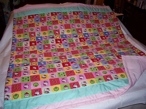 Baby Hello Kitty Pattern Cotton Baby/Toddler Quilt