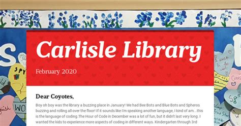 Carlisle Library | Smore Newsletters