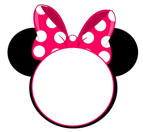 FREE Minnie Mouse Head Invitation Template | Minnie mouse invitations, Minnie mouse birthday ...