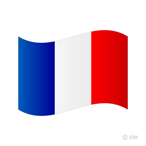 Waving France Flag Clip Art Free PNG Image｜Illustoon