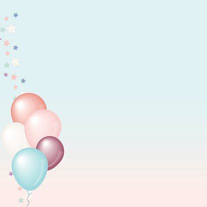 Pastel balloons background Clipart Image