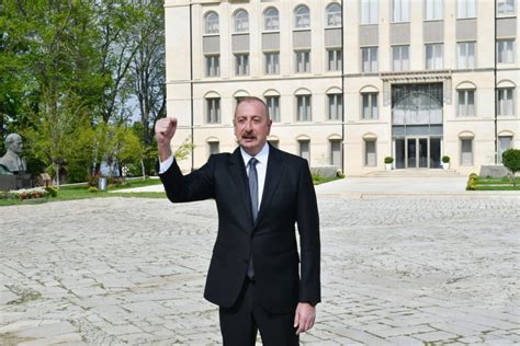 President of Azerbaijan and First Lady attended unveiling ceremony of Iron Fist Street sign in ...