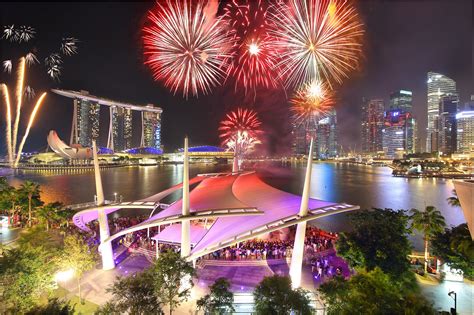 Marina Bay Sands, Singapore, Fireworks, Night, HD Wallpaper | Rare Gallery