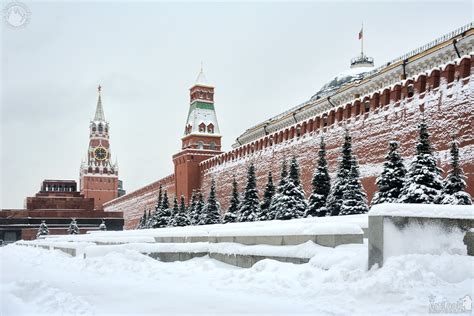 Red Square - Kremlin Wall and Towers in Snow - ArtLook Photography