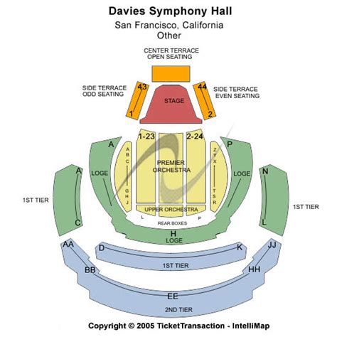 Davies Symphony Hall Seating Chart | Davies Symphony Hall