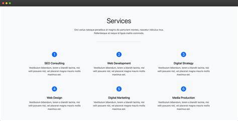 Bootstrap 5 Services Section Component - HTMLCSSFreebies