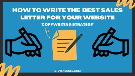 Sales Letter: How to Write the Best Copy