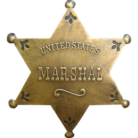 Brass US Marshal Badge