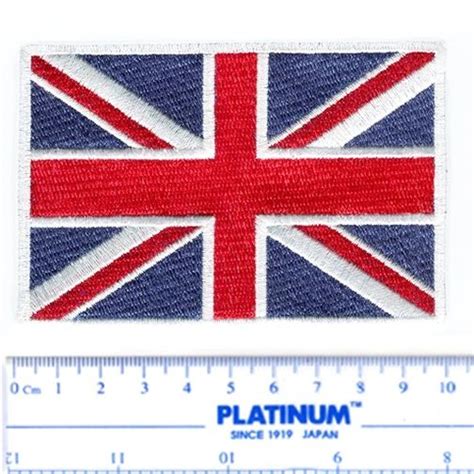 British Flag Union Jack Patch 21.5cm x 14.25cm (2 Sizes Inside) | smART-patches embroidery and ...