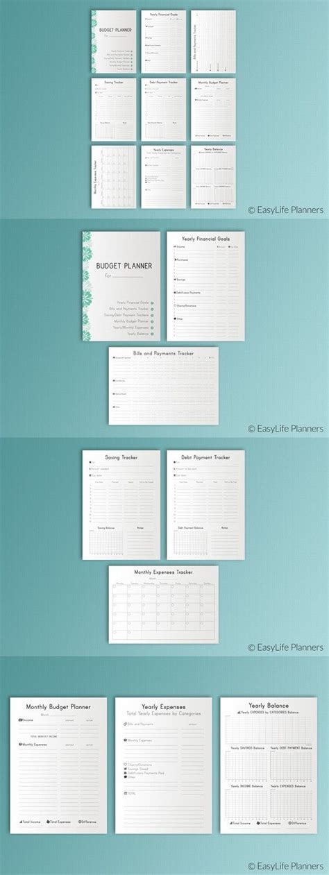 Budget Planner A4 Size Printable | Budget planner, Budgeting, Monthly ...