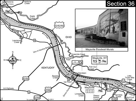 Ohio River at Maysville Kentucky Map - Maysville KY • mappery