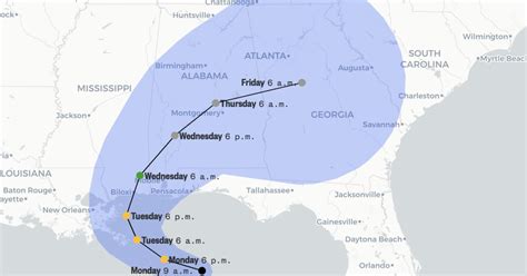 Hurricane Sally Satellite Map