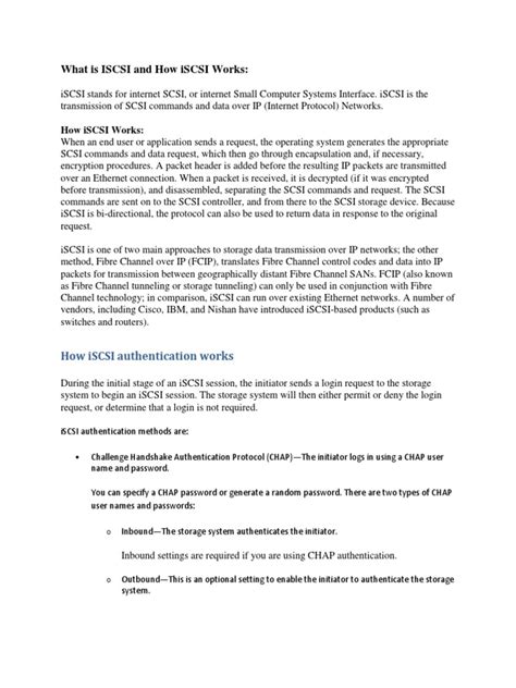 What Is ISCSI and How iSCSI Works | PDF | Computer Network | Internet ...