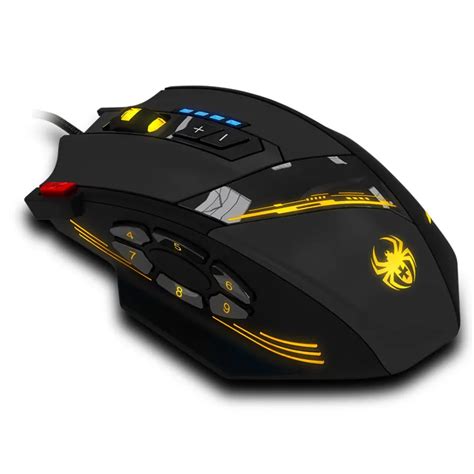 Reliable gaming mouse Zelotes C 12 Programmable Buttons LED Optical USB ...