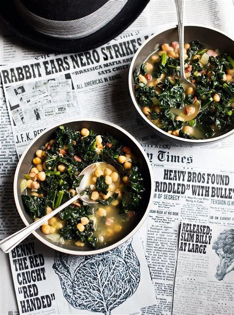 Chickpea and cavolo nero soup recipe | delicious. magazine