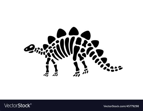 Stegosaurus Skeleton Drawing