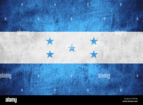 flag of Honduras or Honduran on rough pattern texture background Stock Photo - Alamy