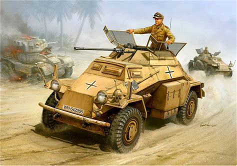 SdKfz 222 Leichter Panzerspahwagen 20mm in North Africa | WWII ARMOR ...