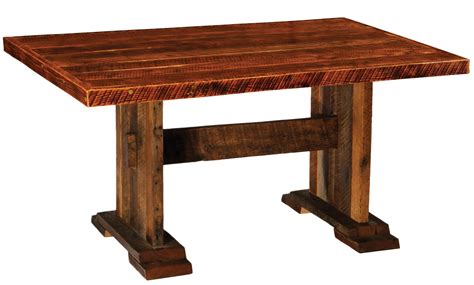 Barnwood Harvest 60" Artisan Top Rectangular Dining Table from Fireside Lodge (B15116-AT ...