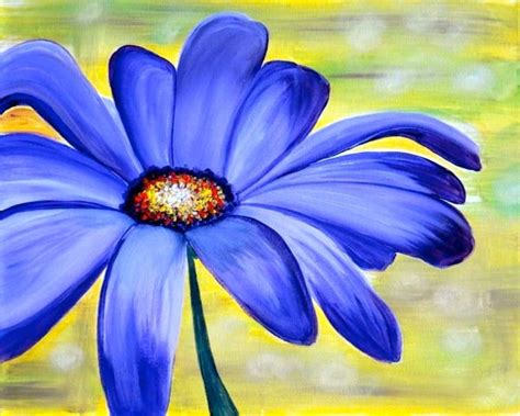 Purple Daisy Daisy Painting, Star Painting, Canvas Painting Diy, Garden ...