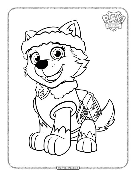 Printable Everest Paw Patrol Web Paw Patrol Coloring Pages | Images and ...