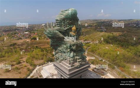 Aerial view statue hindu god garuda wisnu kencana Statue, Bali. Statue ...