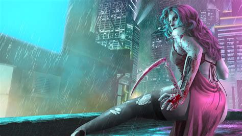 Cyberpunk 2077, Girl, Cyborg, 4K, #20 Wallpaper PC Desktop