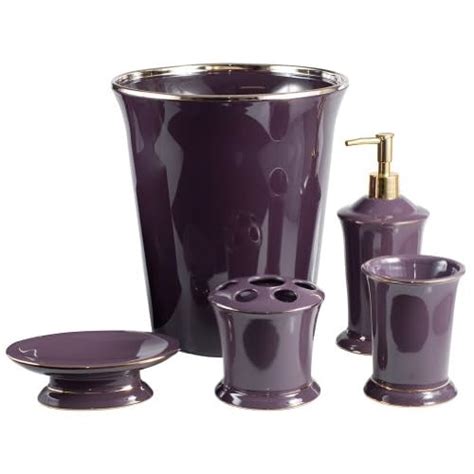 Amazon.com - Royal Plum Bathroom Accessories DELUXE SET - Bath Waste Bins