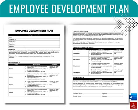 Employee Development Plan, Career Development Plan, Personal ...